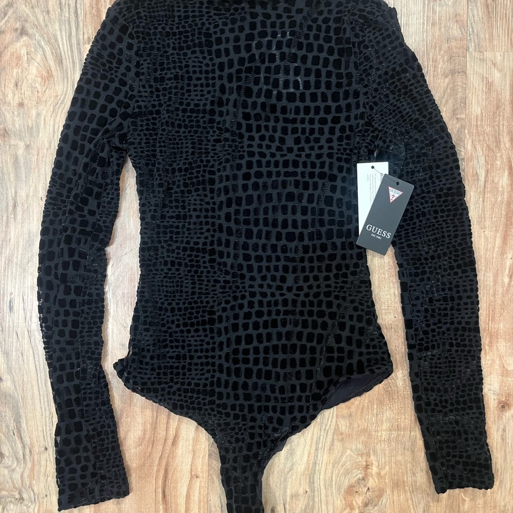 Guess Croc Mesh Bodysuit